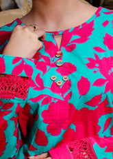 Vibrant Floral 2-Piece Lawn Suit